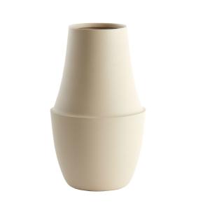 Vase fer beige 20x20x36.5cm
