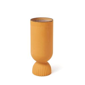 Vase fleur rustique en céramique orange H25cm