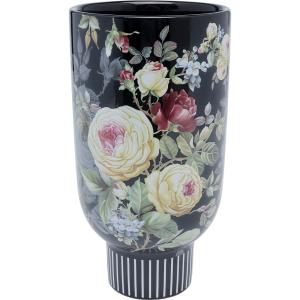 Vase fleurs en céramique noire H27