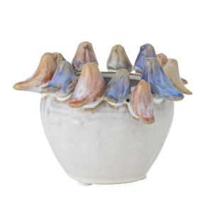 Vase Grès Multicolore 12X12