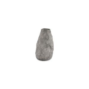 Vase gris en grès 14,5xh22cm