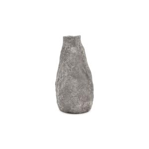 Vase gris en grès 17xh33,5cm