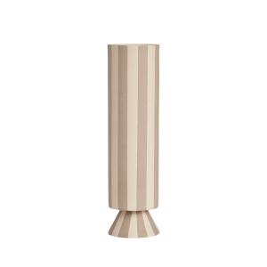 Vase gris en grès Ø8,5xH31cm