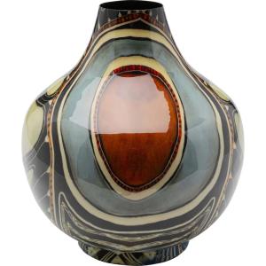 Vase imitation pierre précieuse en aluminium H27
