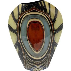 Vase imitation pierre précieuse en aluminium H31