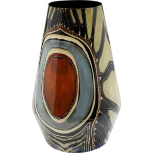 Vase imitation pierre précieuse en aluminium H40