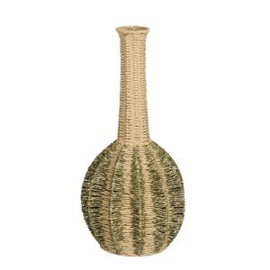 Vase Jaune clair Papier H56xl25xL25cm