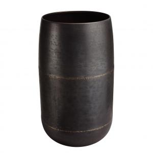 Vase largeur 29cm hauteur 52cm acier couleur bronze cuivré