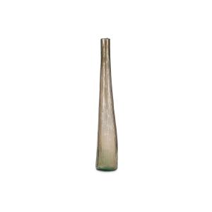 Vase marron en verre 9xh55cm