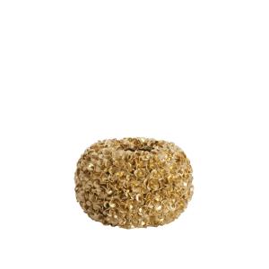 Vase matière synthétique couleur or Ø38cm