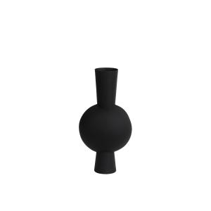 Vase métal noir 22x14x40cm