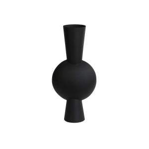 Vase métal noir 26x19x54cm