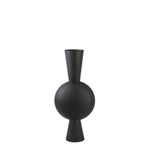 Vase métal noir 37.5x22x81cm
