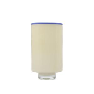 Vase multicolore en verre 15xh26cm