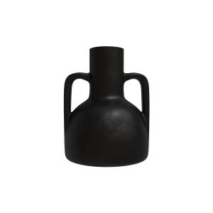 Vase noir en terre cuite H30,5cm