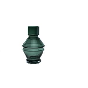 Vase petit Verre gris 12x16x12 cm