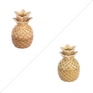 Vase Pineapple 14,5 cm (1 modèle aléatoire) jaune en cérami…