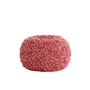 Vase plastique rouge corail 47.5x47.5x30cm