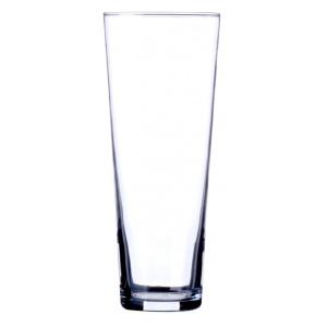 Vase rond en verre transparent forme conique H26cm