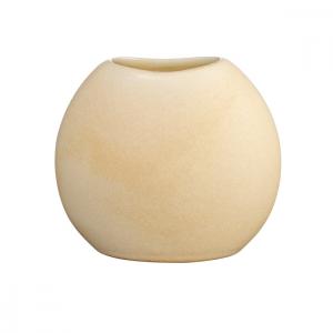 Vase rond h15cm céramique beige