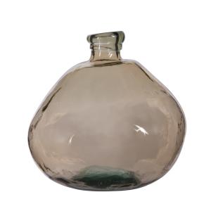 Vase   sable 33 cm beige en verre