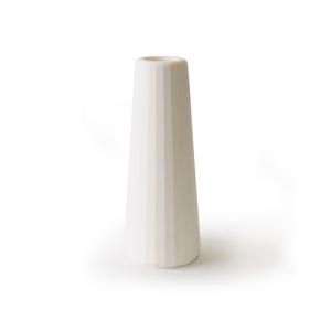 Vase soliflore béton blanc (grande taille) H16cm