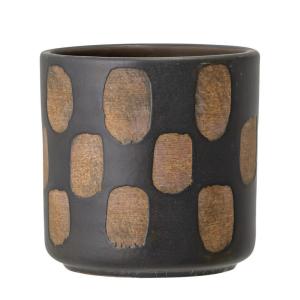 Vase Terre cuite Noir 12X12