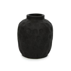 Vase Terre cuite Noir 16x16x18cm