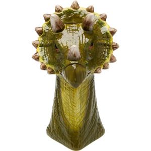 Vase tête de dinosaure en dolomite verte