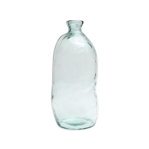 Vase Verre recyclé Bleu 34x34x73cm