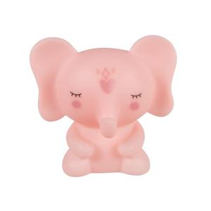 Veilleuse éléphant rose avec motifs LED