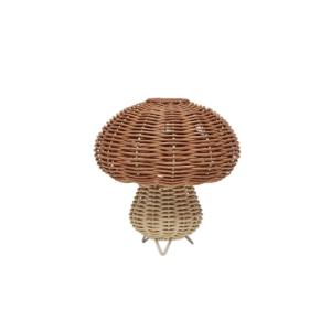 Veilleuse en rotin Ø15xH15cm