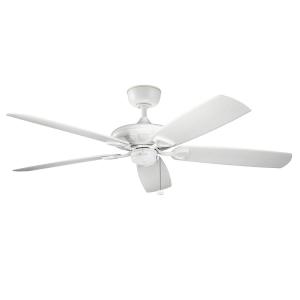 Ventilateur de pladond 152cm, IP44, aluminium et ABS blanc