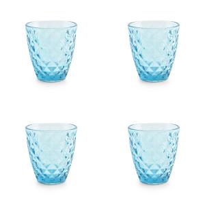 Verre 22cl bleu  - Lot de 4