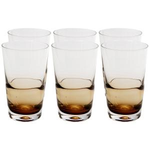 Verre à eau en verre ambré - Lot de 6