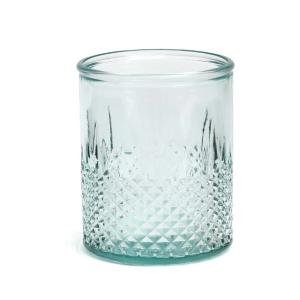 Verre à motif de diamant en verre recyclé H11