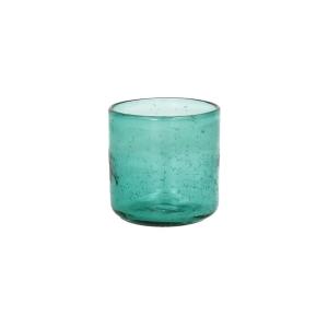 Verre en verre turquoise H8.2