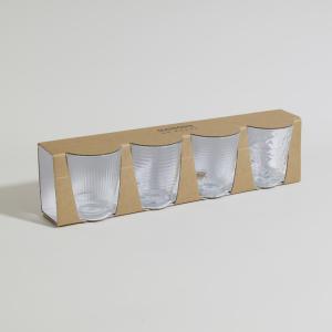 Verres en verre transparent (x4)