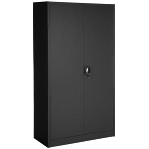 Vestiaire en acier noir avec 2 portes battantes renforcées