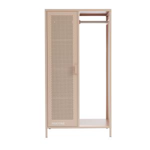 Vestiaire métal rose blush avec penderie h145cm