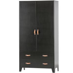 Vestiaire - Pin - Noir - 180x94x40 - WOOOD - Dian