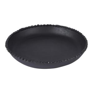 Vide-poche rond    27 cm Table Passion noir en aluminium