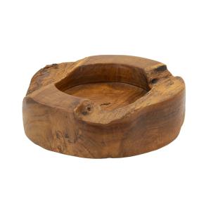 Vide-poches en bois brun Ø 21x6  cm