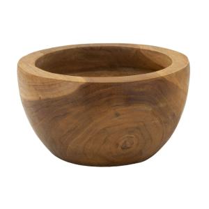 Vide-poches en bois marron Ø15x9,5  cm