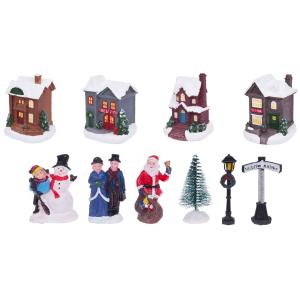 Village de Noël pour décoration Noël avec led - 14 pièces…