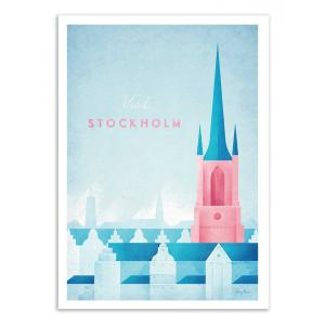 VISIT STOCKHOLM - Affiche d'art 50 x 70 cm