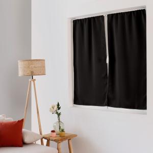 Vitrage occultant noir 60 x 120 cm