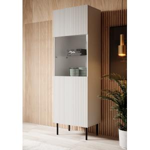 Vitrine 1 porte 5 étagères 60x182 cm