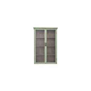 Vitrine en bois vert