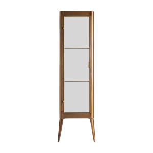 Vitrine en fer doré 50x40x170 cm